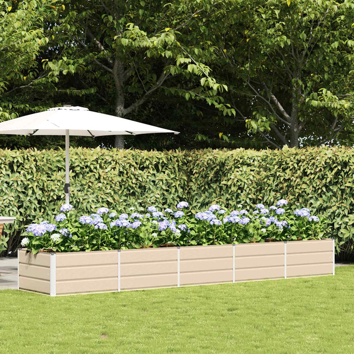 Jardinieră Creme 400 x 80 x 45 cm Oțel - WALTI WALTI