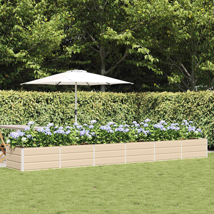 Jardinieră Creme 480 x 80 x 45 cm Oțel - WALTI WALTI