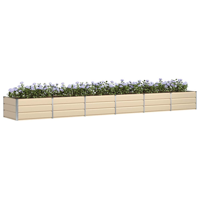 Jardinieră Creme 480 x 80 x 45 cm Oțel - WALTI WALTI