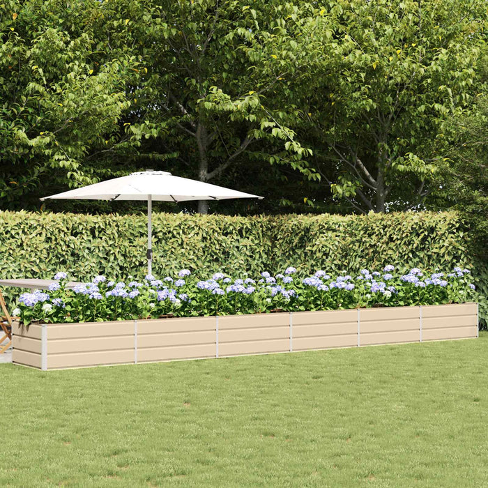 Jardinieră Creme 600 x 80 x 45 cm Oțel - WALTI WALTI