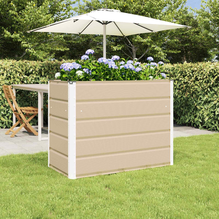 Jardinieră Creme 100 x 50 x 75 cm Oțel Galvanizat - WALTI WALTI