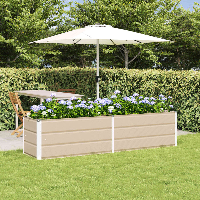 Jardinieră Creme 195 x 50 x 45 cm Oțel Galvanizat - WALTI WALTI