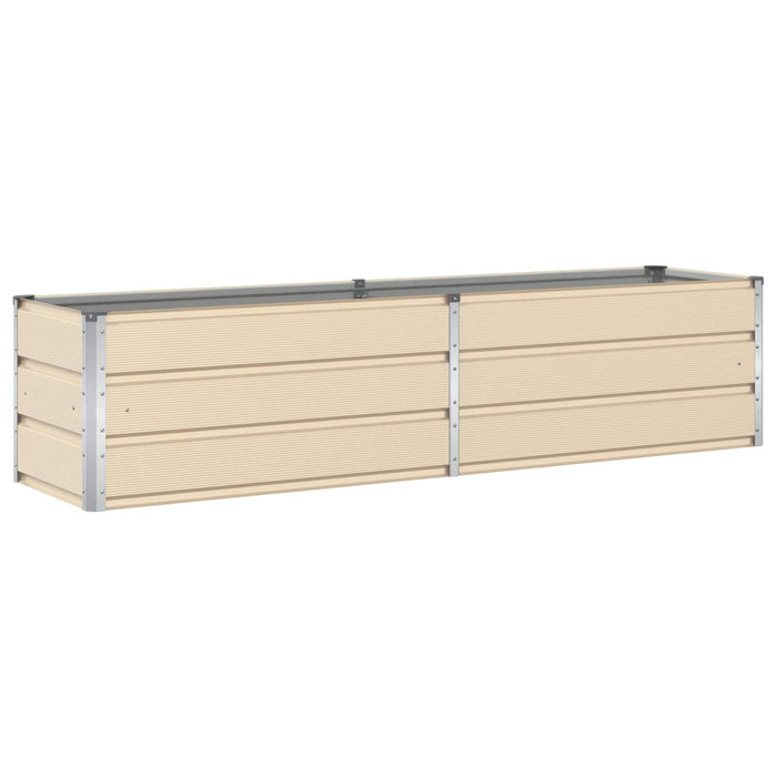 Jardinieră Creme 195 x 50 x 45 cm Oțel Galvanizat - WALTI WALTI
