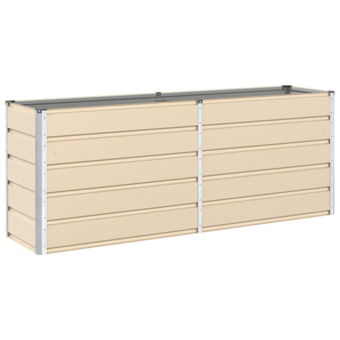 Jardinieră Creme 195 x 50 x 75 cm Oțel Galvanizat - WALTI WALTI
