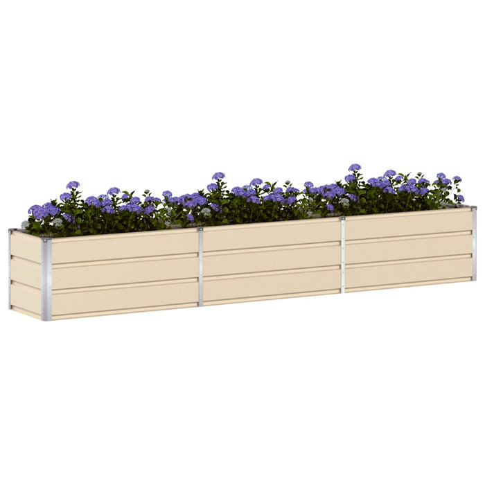 Jardinieră Creme 290 x 50 x 45 cm Oțel Galvanizat - WALTI WALTI
