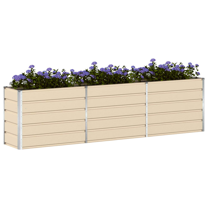 Jardinieră Creme 290 x 90 x 75 cm Oțel Galvanizat - WALTI WALTI