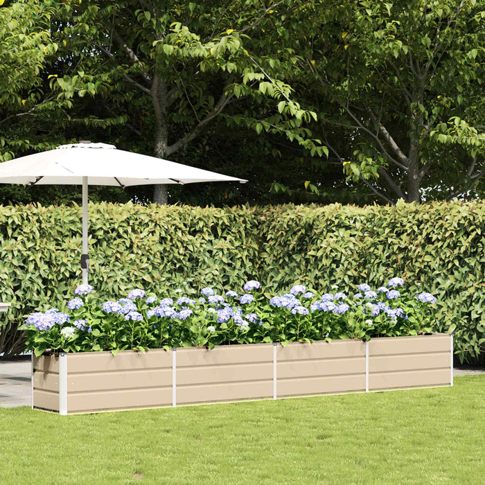 Jardinieră Creme 385 x 50 x 45 cm Oțel Galvanizat - WALTI WALTI