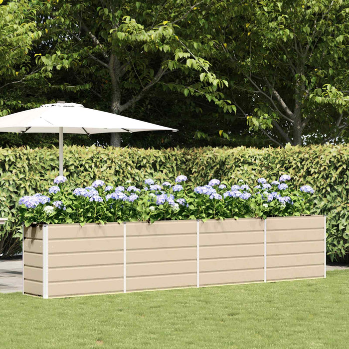 Jardinieră Creme 385 x 50 x 75 cm Oțel Galvanizat - WALTI WALTI
