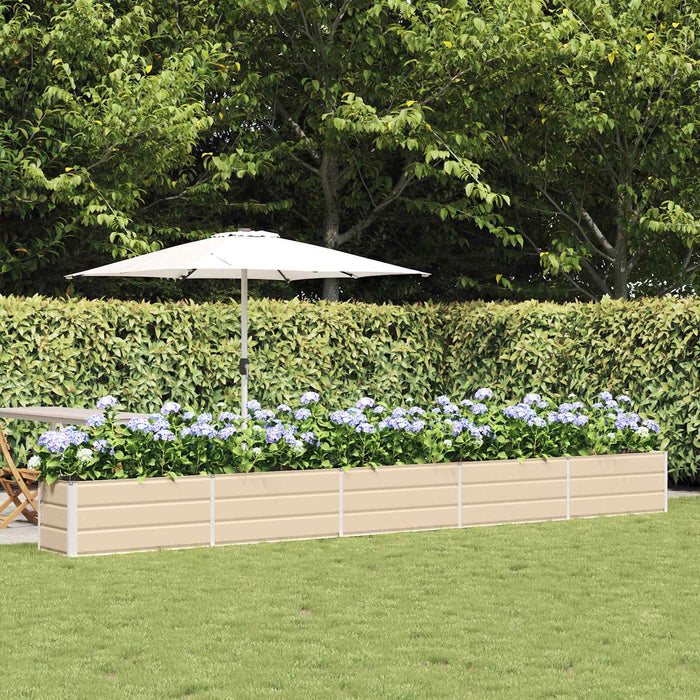 Jardinieră Creme 480 x 50 x 45 cm Oțel Galvanizat - WALTI WALTI