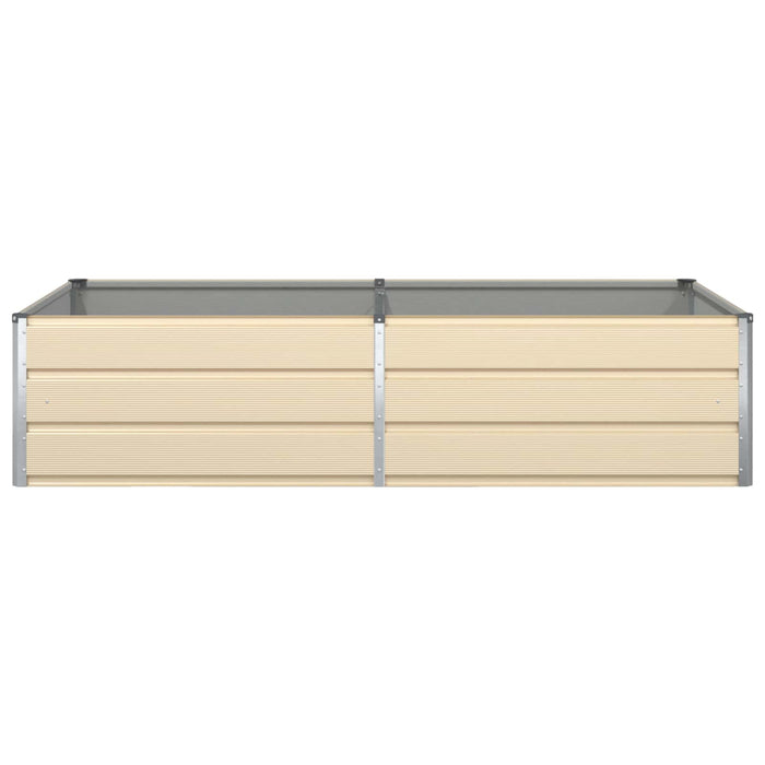 Jardinieră Creme 195 x 100 x 45 cm Oțel Galvanizat - WALTI WALTI