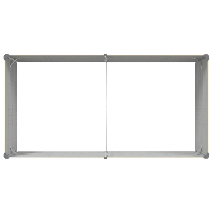 Jardinieră Creme 195 x 100 x 45 cm Oțel Galvanizat - WALTI WALTI