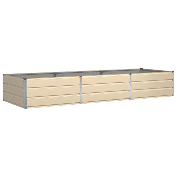 Jardinieră Creme 195 x 100 x 45 cm Oțel Galvanizat - WALTI WALTI