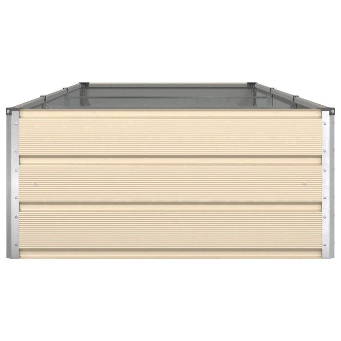 Jardinieră Creme 195 x 100 x 45 cm Oțel Galvanizat - WALTI WALTI