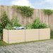 Jardinieră Creme 195 x 100 x 45 cm Oțel Galvanizat - WALTI WALTI