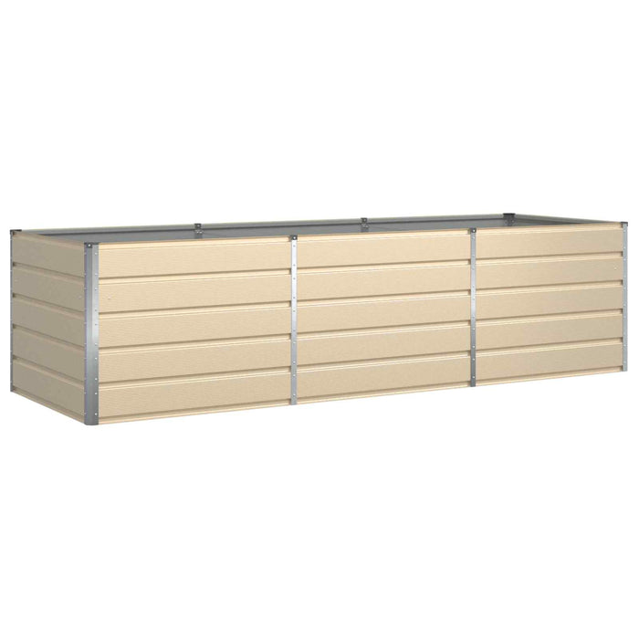 Jardinieră Creme 195 x 100 x 45 cm Oțel Galvanizat - WALTI WALTI