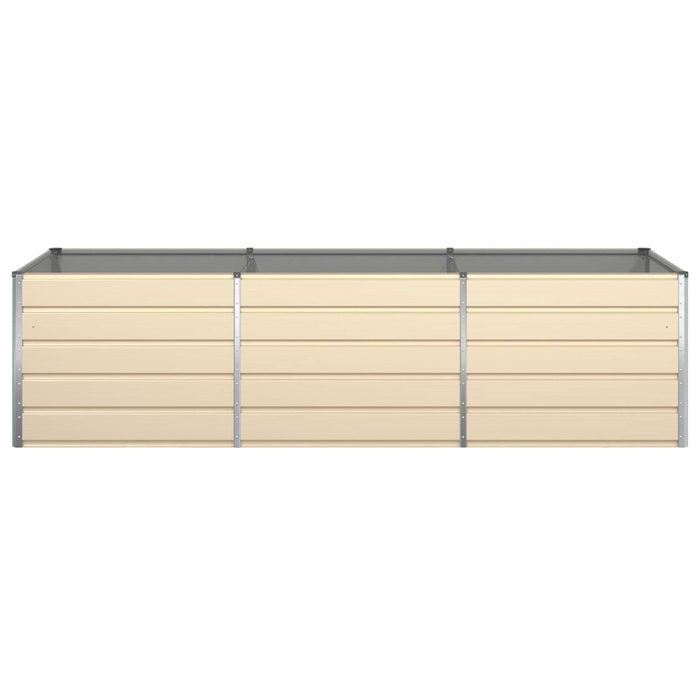 Jardinieră Creme 195 x 100 x 45 cm Oțel Galvanizat - WALTI WALTI