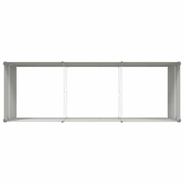 Jardinieră Creme 195 x 100 x 45 cm Oțel Galvanizat - WALTI WALTI