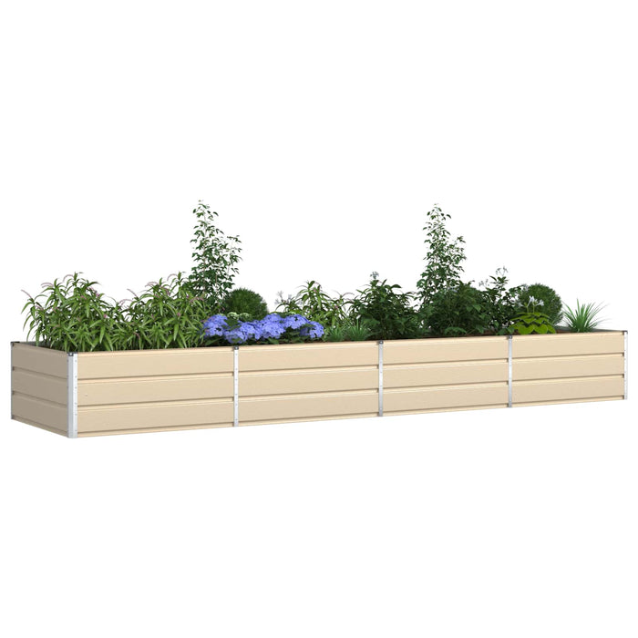 Jardinieră Creme 195 x 100 x 45 cm Oțel Galvanizat - WALTI WALTI