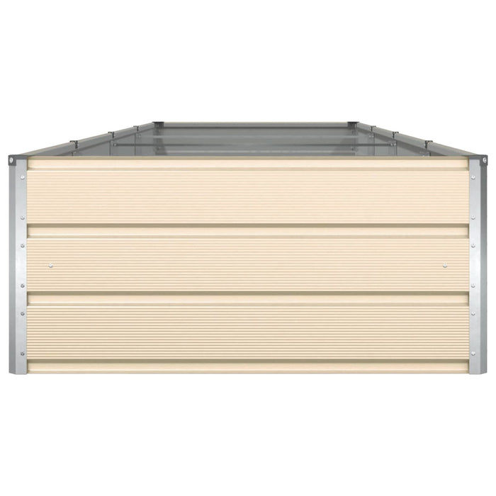 Jardinieră Creme 195 x 100 x 45 cm Oțel Galvanizat - WALTI WALTI
