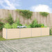 Jardinieră Creme 195 x 100 x 45 cm Oțel Galvanizat - WALTI WALTI