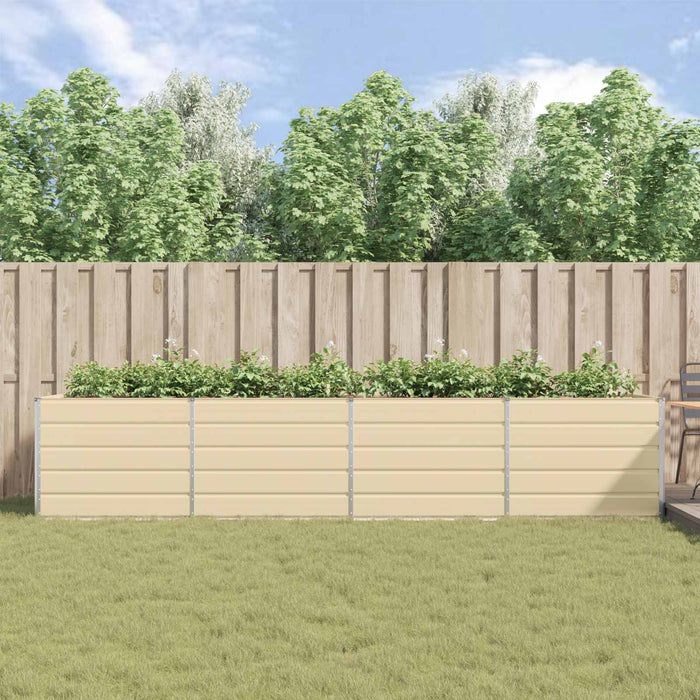Jardinieră Creme 195 x 100 x 45 cm Oțel Galvanizat - WALTI WALTI