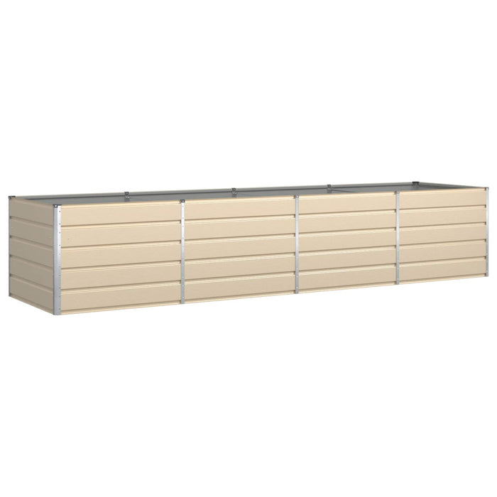 Jardinieră Creme 195 x 100 x 45 cm Oțel Galvanizat - WALTI WALTI