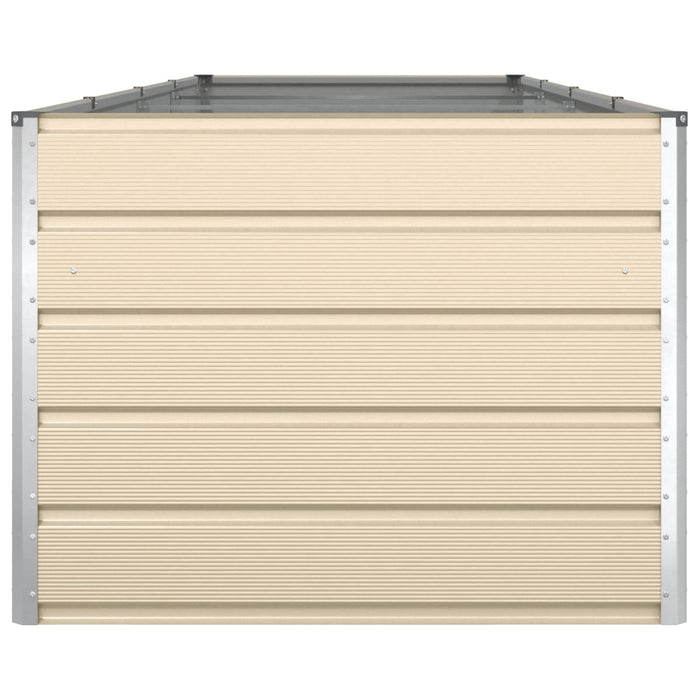 Jardinieră Creme 195 x 100 x 45 cm Oțel Galvanizat - WALTI WALTI