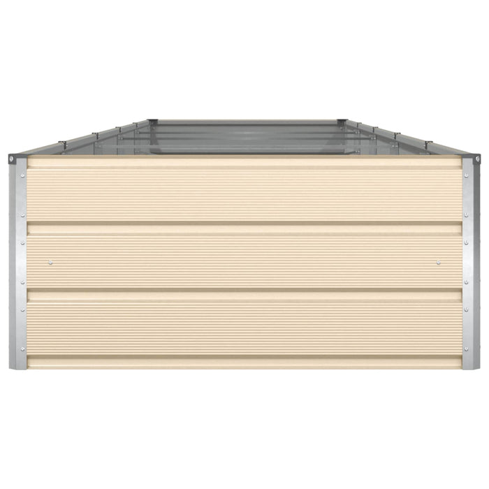 Jardinieră Creme 195 x 100 x 45 cm Oțel Galvanizat - WALTI WALTI