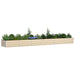 Jardinieră Creme 195 x 100 x 45 cm Oțel Galvanizat - WALTI WALTI