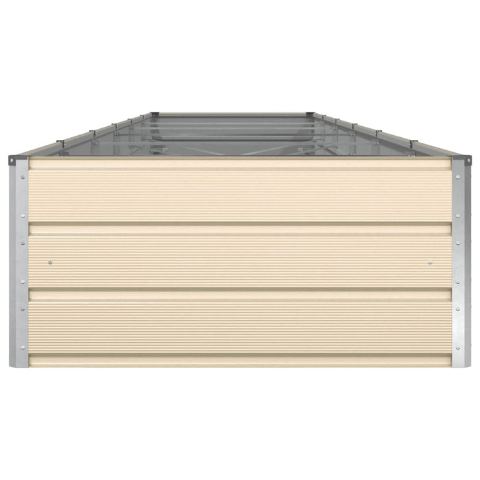 Jardinieră Creme 195 x 100 x 45 cm Oțel Galvanizat - WALTI WALTI