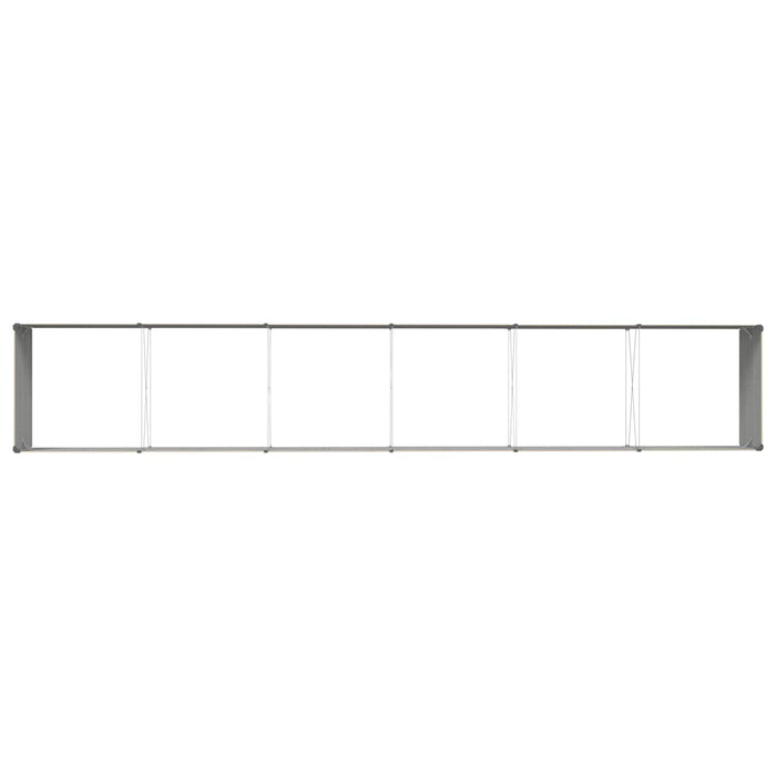 Jardinieră Creme 195 x 100 x 45 cm Oțel Galvanizat - WALTI WALTI