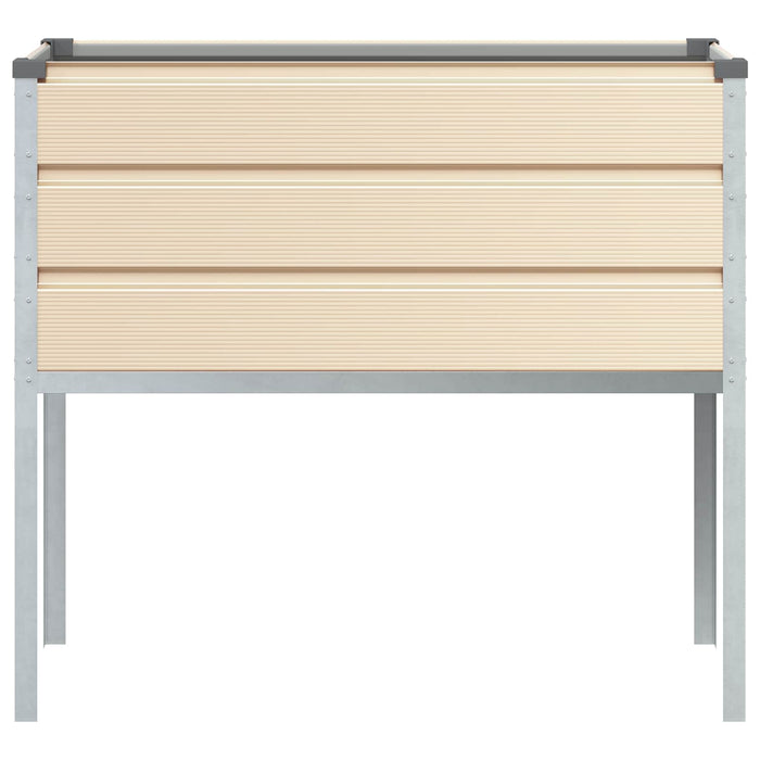 Jardinieră Creme 100 x 45 x 90 cm Oțel Galvanizat - WALTI WALTI