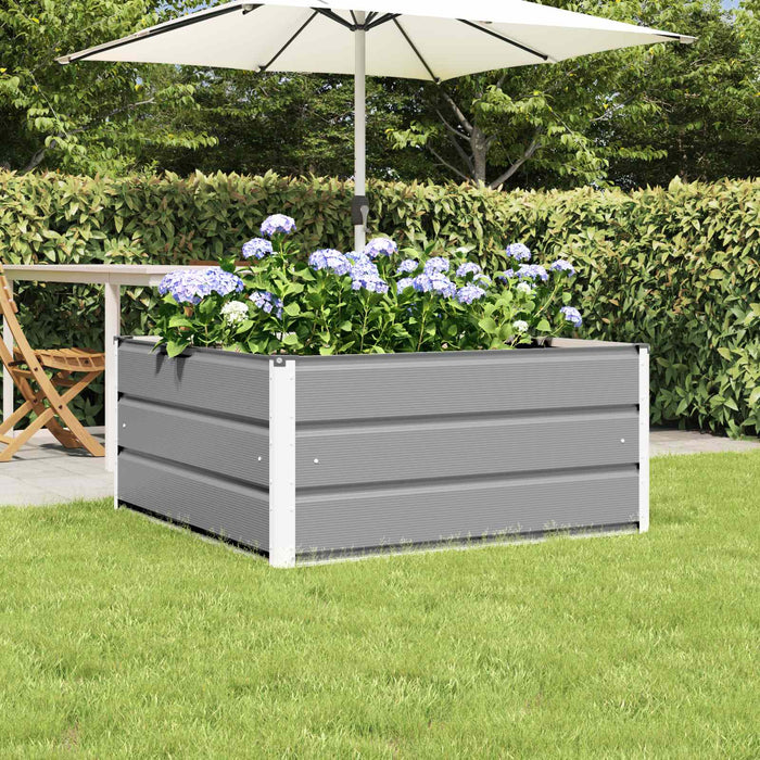 Jardinieră Gri deschis 100 x 100 x 45 cm Oțel - WALTI WALTI