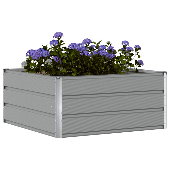 Jardinieră Gri deschis 100 x 100 x 45 cm Oțel - WALTI WALTI