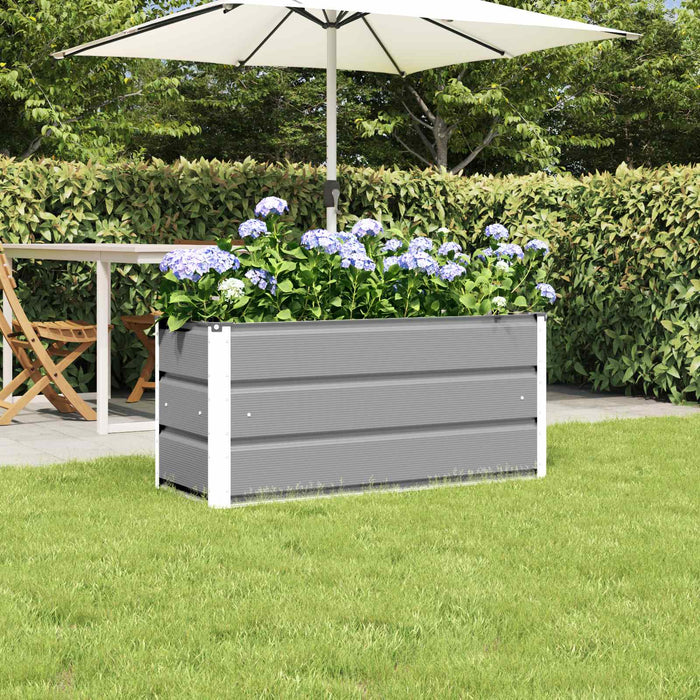 Jardinieră Gri deschis 100 x 40 x 45 cm Oțel - WALTI WALTI