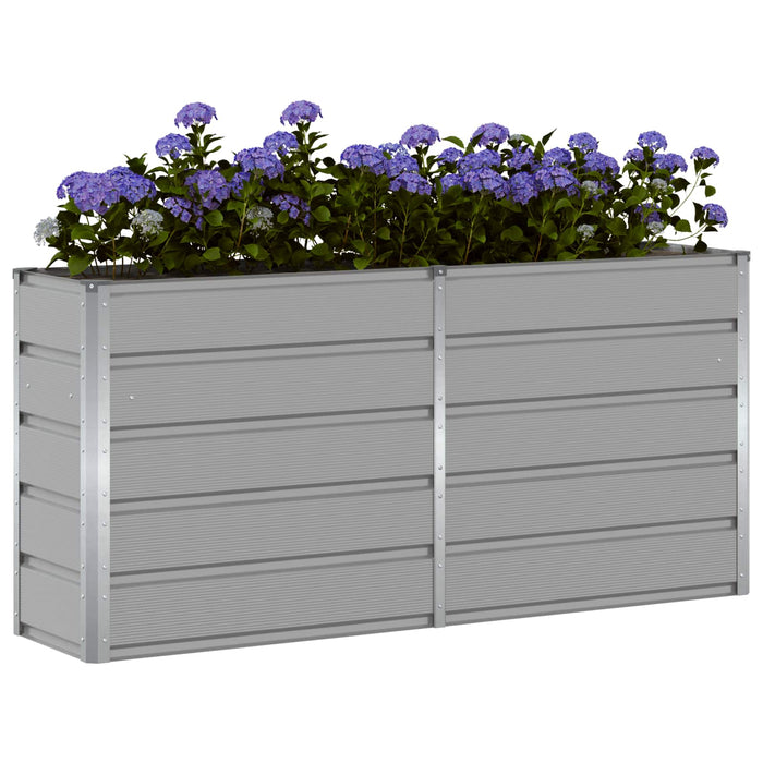 Jardinieră Gri deschis 160 x 40 x 75 cm Oțel - WALTI WALTI