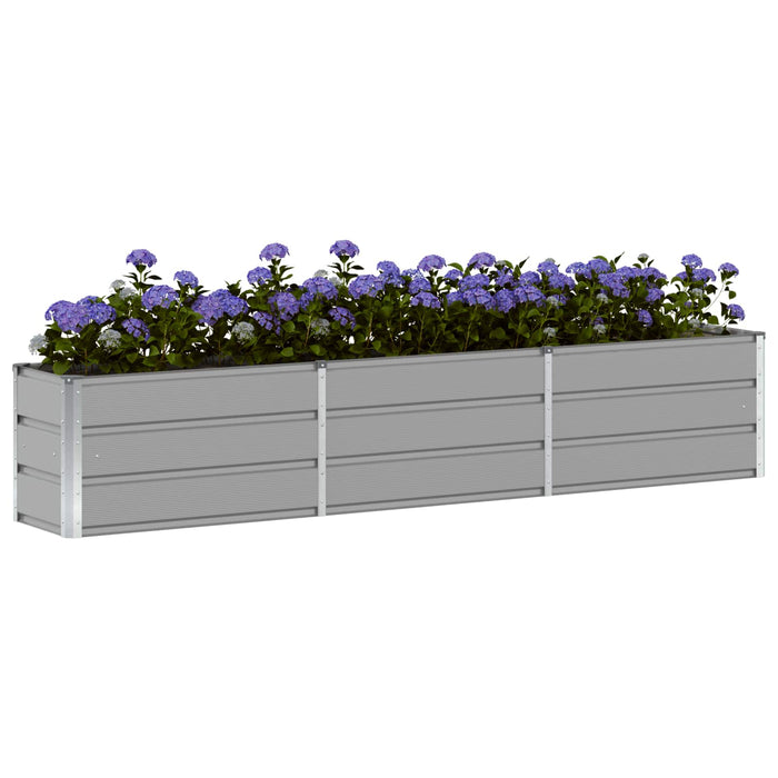 Jardinieră Gri deschis 240 x 40 x 45 cm Oțel - WALTI WALTI