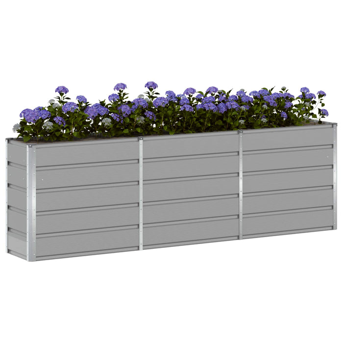 Jardinieră Gri deschis 240 x 40 x 75 cm Oțel - WALTI WALTI