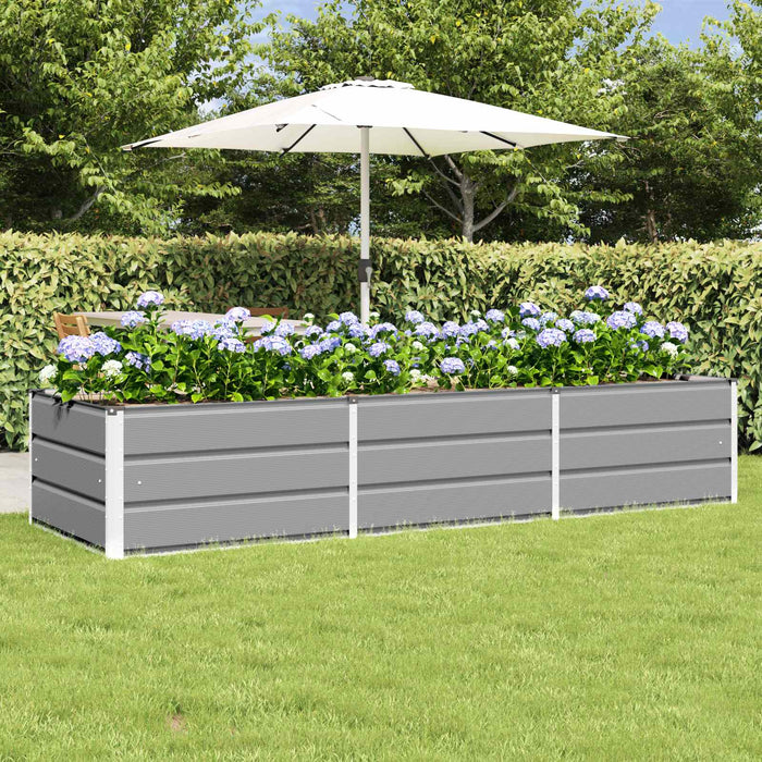 Jardinieră Gri deschis 240 x 80 x 45 cm Oțel - WALTI WALTI