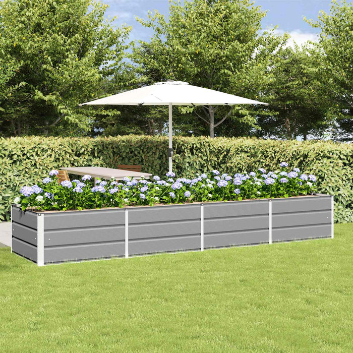 Jardinieră Gri deschis 320 x 80 x 45 cm Oțel - WALTI WALTI