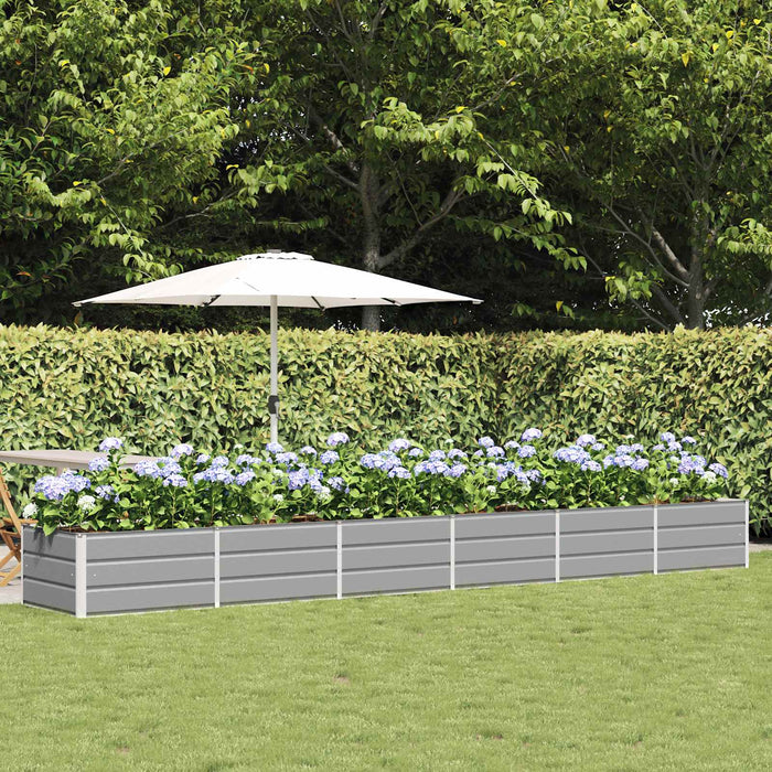 Jardinieră Gri deschis 480 x 80 x 45 cm Oțel - WALTI WALTI