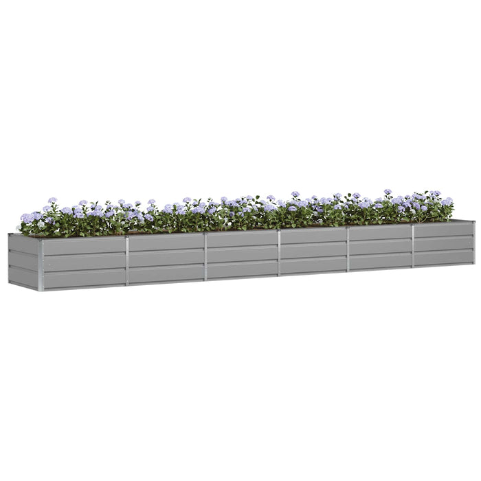Jardinieră Gri deschis 480 x 80 x 45 cm Oțel - WALTI WALTI
