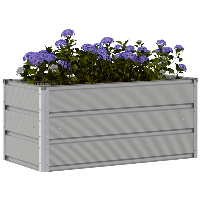 Jardinieră Gri deschis 100 x 50 x 45 cm Oțel Galvanizat WALTI