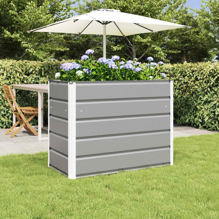 Jardinieră Gri deschis 100 x 50 x 77 cm Oțel Galvanizat - WALTI WALTI