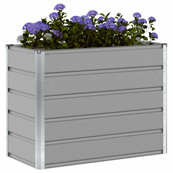 Jardinieră Gri deschis 100 x 50 x 77 cm Oțel Galvanizat - WALTI WALTI