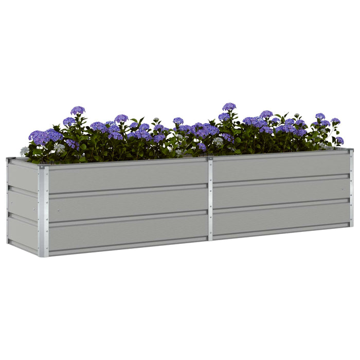 Jardinieră Gri deschis 195 x 50 x 45 cm Oțel Galvanizat - WALTI WALTI