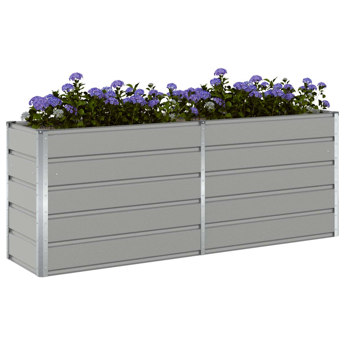 Jardinieră Gri deschis 195 x 50 x 75 cm Oțel Galvanizat - WALTI WALTI