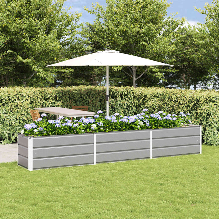 Jardinieră Gri deschis 290 x 50 x 45 cm Oțel Galvanizat - WALTI WALTI