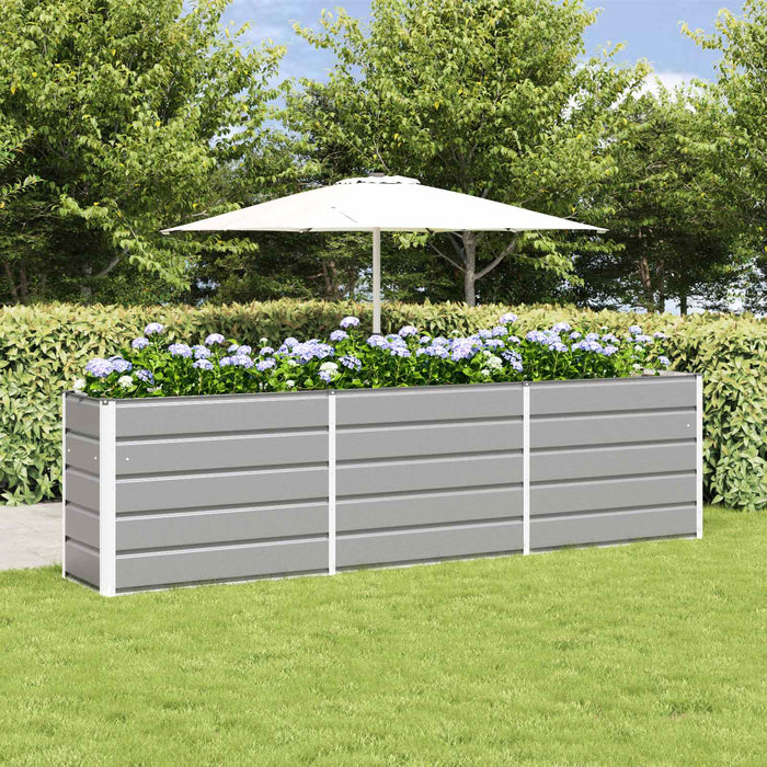 Jardinieră Gri deschis 290 x 50 x 75 cm Oțel Galvanizat - WALTI WALTI