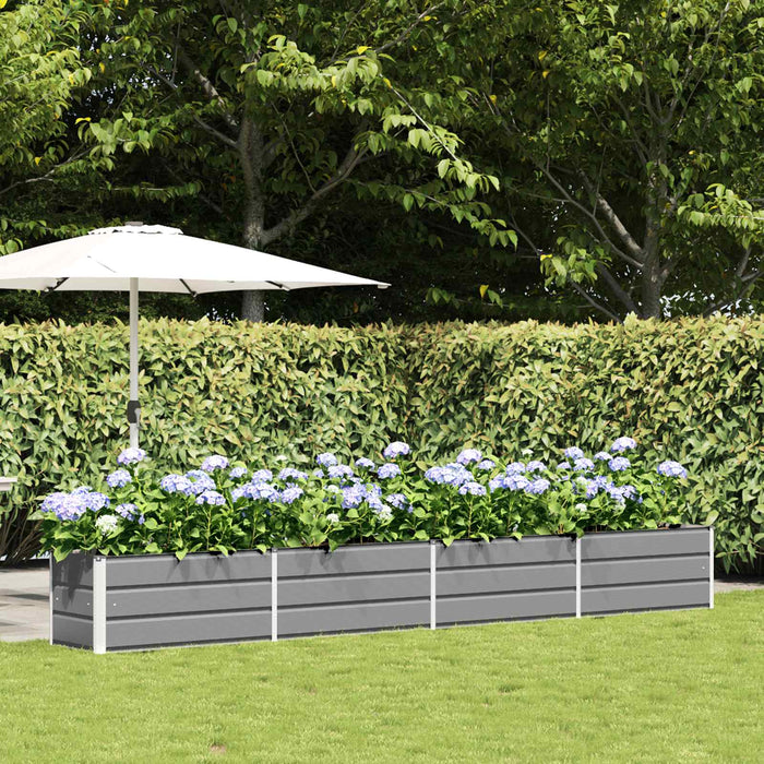 Jardinieră Gri deschis 385 x 50 x 45 cm Oțel Galvanizat - WALTI WALTI